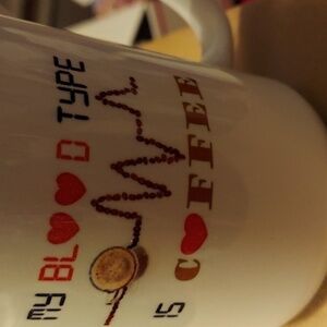 Bam's Mugs 15 oz "My Blood Type is Coffee"